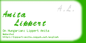 anita lippert business card